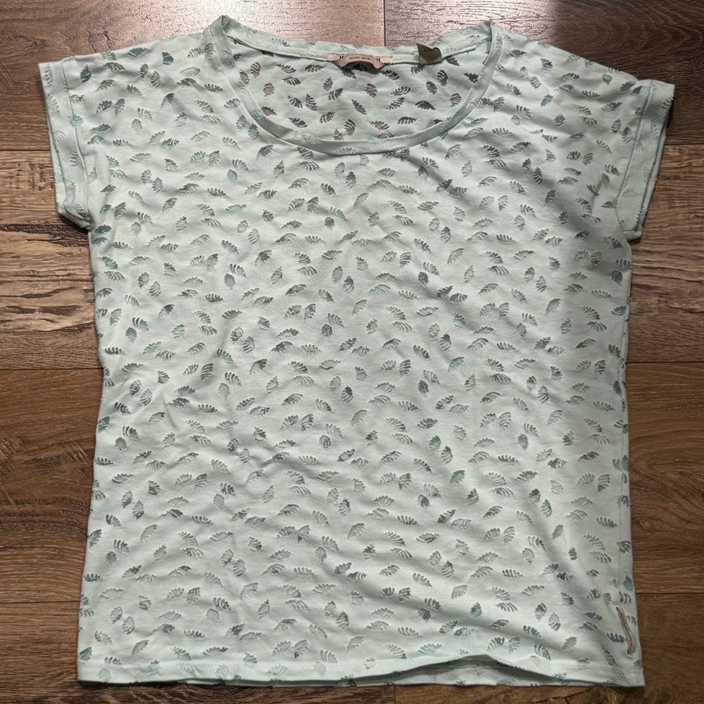 Maison Scotch Mint Green Patterned Women's Top